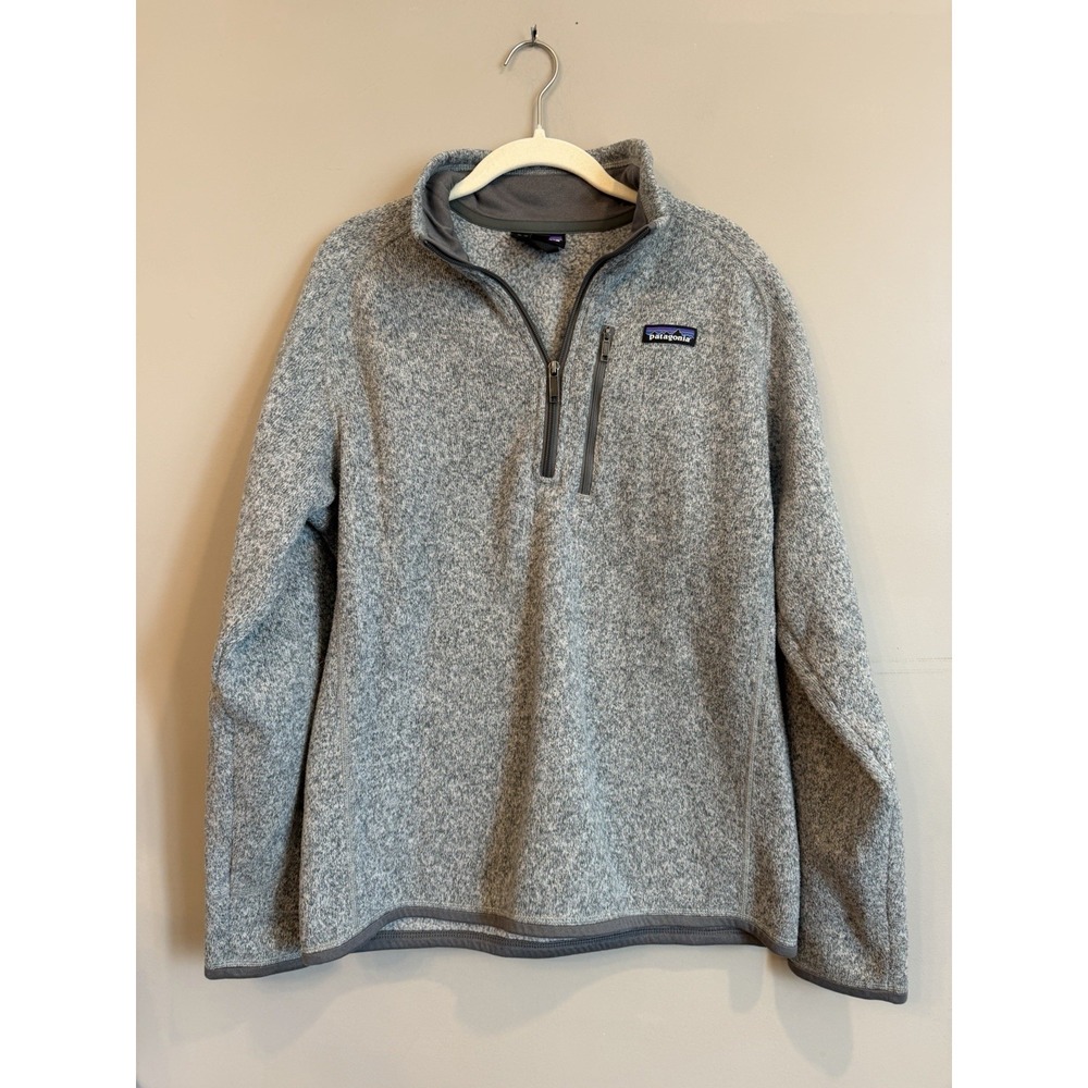Patagonia Men's Better Sweater 1/4 Zip Fleece Color Stonewash Size M